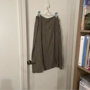 Eileen Fisher Linen Wrap Skirt